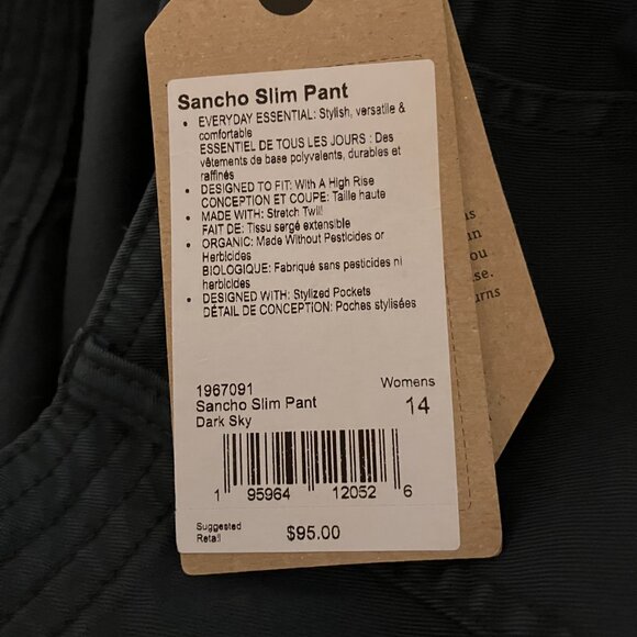 Prana Sanchos Slim Pant size 14 - Picture 13 of 13